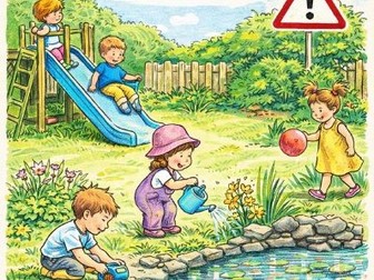 Nursery Garden Supervision Safety Poster