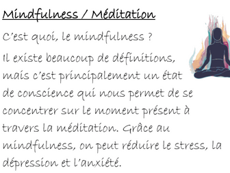 Mindfulness French