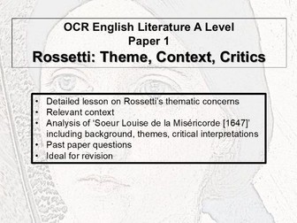 OCR Rossetti: Theme, Context, Critics