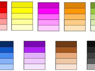 Creative Area colour swatches