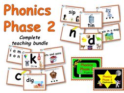 Phonics Phase 2 complete teaching set