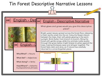 Descriptive Narrative Tin Forest Writing