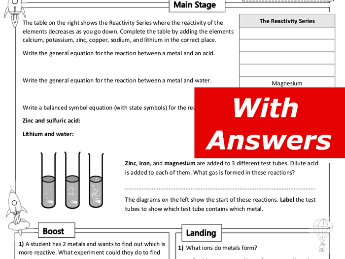 reactivity series worksheet with answers pdf reactivity series worksheet with answers pdf