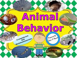 Animal Behavior - Unit with Worksheets | Teaching Resources