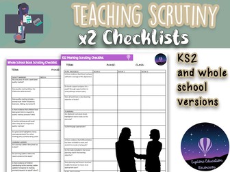Whole School Scrutiny Checklists for Leaders