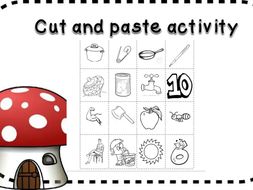 cut and paste picture bingo