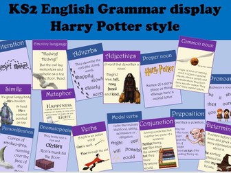 KS2 English Grammar Display Harry Potter