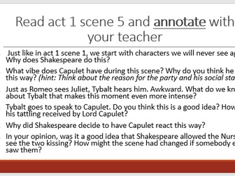 AQA Romeo & Juliet Act 1 Full Bundle