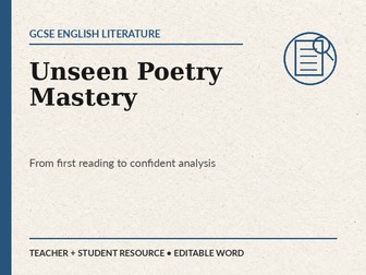 Unseen Poetry Mastery