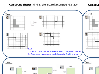 Area of compound shapes discovery