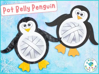 Pot Belly Penguin Craft - Winter Craft