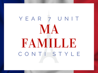 Year 7 Ma famille - My family - Conti style