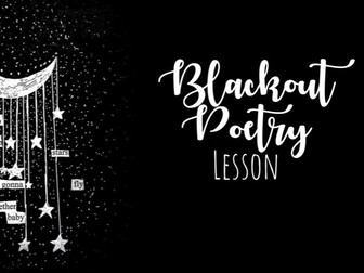 Blackout Poetry Mini Lesson