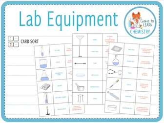 Chemistry lab equipment - 4x Activities and games (KS3/4) | Teaching ...