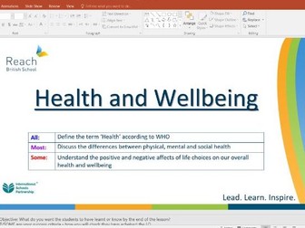 Cambridge iGCSE PE - Health and Fitness Powerpoints