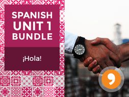 Spanish Unit 1 Bundle: ¡Hola! - Hello!