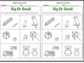 Opposite Words - big & small