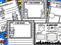 Superhero writing activities | Teaching Resources