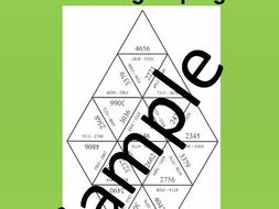 4 - Digit Subtraction With Regrouping – Math puzzle