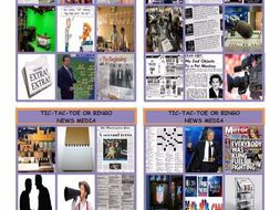 News Media Tic-Tac-Toe or Bingo