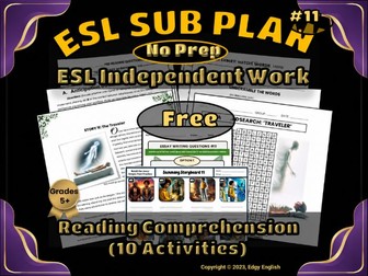 ESL Reading Comprehension Independent Work 11