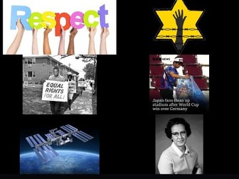 Respect in a changing world: case studies: History/IMYC/KS3 Holocaust/Civil rights/Māori/Space/Japan