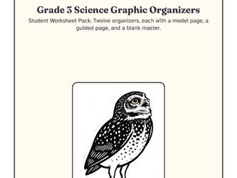 Grade 3 Science Graphic Organizers | Models and Guided Pages