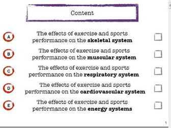 BTEC Level 3 Foundation Diploma in Sport - Unit 1 Revision Guide/Unit Content