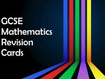 Revision Cards for WJEC Mathematics
