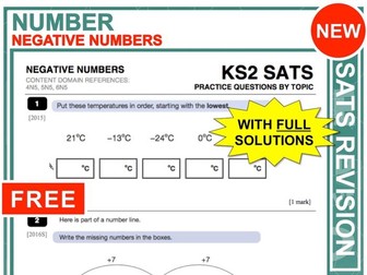 KS2 Maths (Negative Numbers)