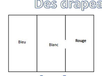Des drapeaux du monde francophone - Flag colouring worksheet
