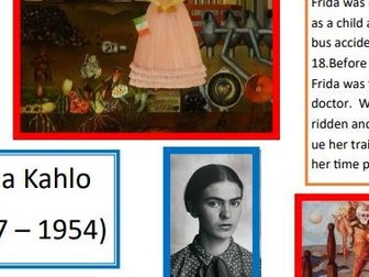 Frida Kahlo Knowledge organiser