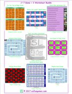 Word Order 7 Game Plus 2 Worksheet Bundle