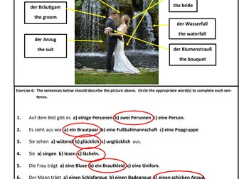 Marriage and Partnership Worksheet +  Answers