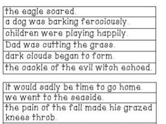 KS1/2 Fronted adverbial game