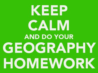 KS3 Geography Homework Booklets