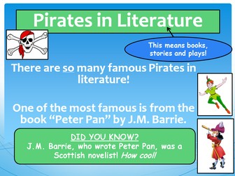 PIRATES in Poetry and Literature Year 4, 5, 6, 7 Lesson