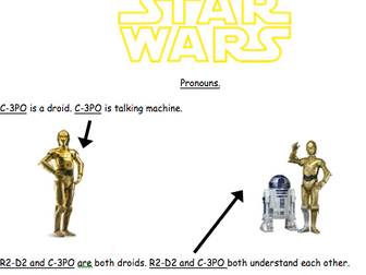 Pronouns Worksheet - Star Wars