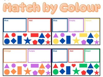 Colour matching activities
