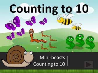 Counting Mini-beasts 1 to 10