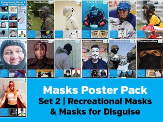 Masks Poster Pack 2- Recreational  and Disguise