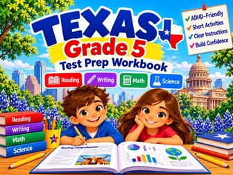 Texas Grade 5 STAAR Reading, Writing, Math & Science Workbook