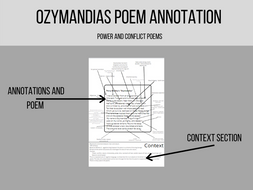 Ozymandias poem annotation
