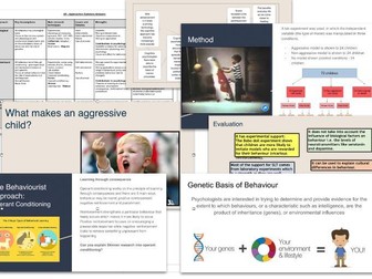 AQA AS Level Psychology Unit 3.2.1 Approaches in Psychology