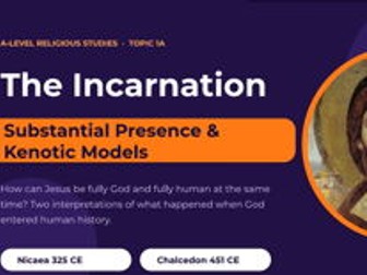 Theme 1A Educas Incarnation Kenotic and Substantial Presence