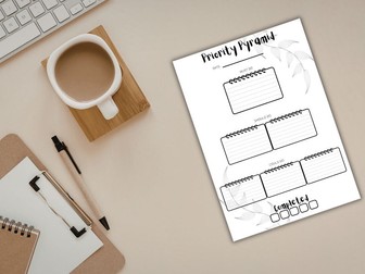 Daily Prioritisation Pyramid - A4