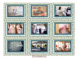 Places & Building Cards 4 Pages = 36 Cards