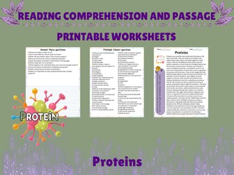 Exploring Proteins: Comprehensive Reading Passage with Engaging Questions