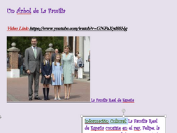 Spain's Royal Family Project (Spanish or English Class)
