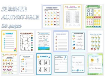 Summer Activity Booklet